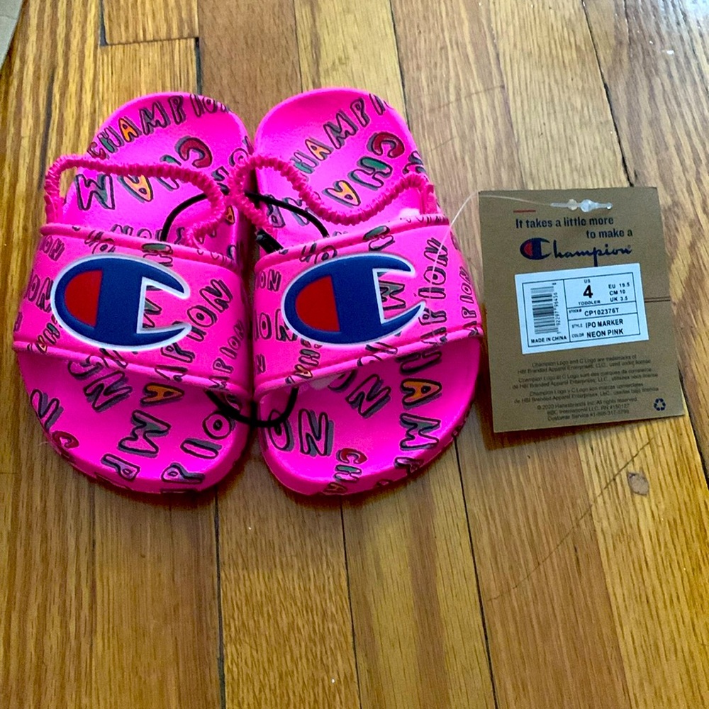 Champion baby slides size 4c [Brand New]
